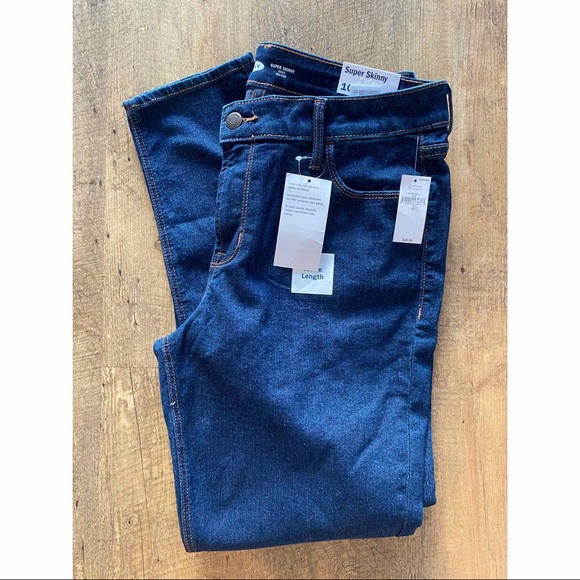 💥 SPRING CLEANING SALE | NEW Old Navy Mid-Rise Dark-Wash Super Skinnys - Picture 5 of 8